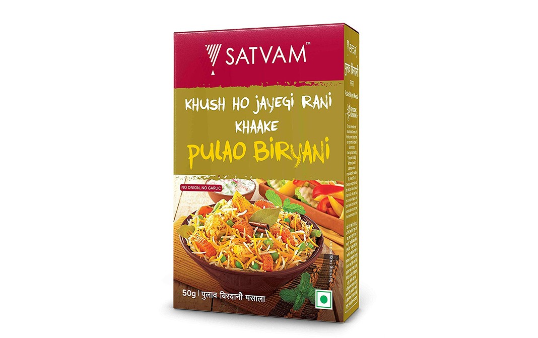 Satvam Pulao Biryani Masala    Box  50 grams